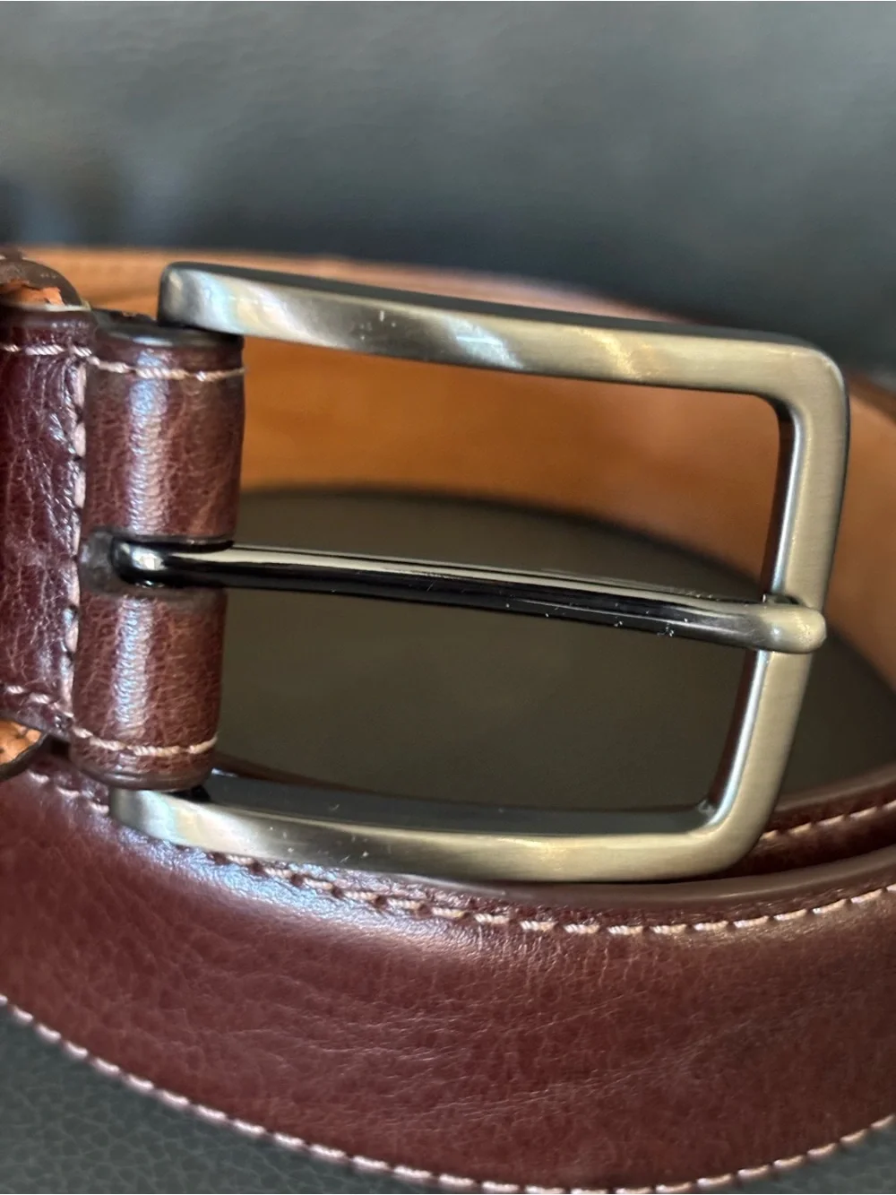 Kirkland Signature Italian Full Grain Leather Men's Belt size 36
